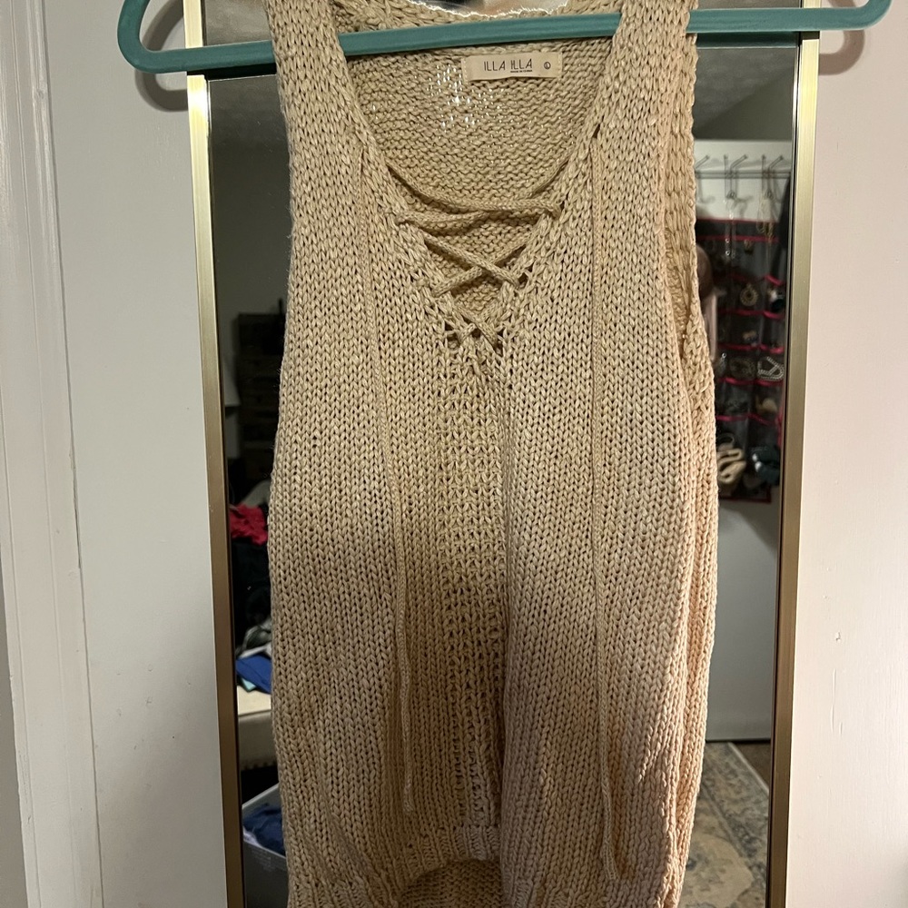 Knit tank top